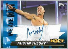 Austin Theory [Blue] #A-AT Wrestling Cards 2021 Topps WWE We Are NXT Autographs Prices