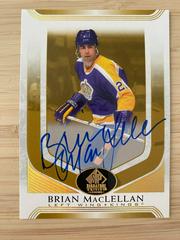 Brian MacLellan [Black Autograph] Hockey Cards 2020 SP Signature Edition Legends Prices