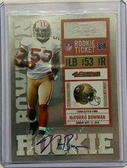 NaVorro Bowman [Autograph] Football Cards 2010 Playoff Contenders Prices