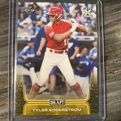 Tyler Soderstrom [Gold] #46 Baseball Cards 2020 Leaf Draft Prices