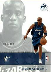 Courtney Alexander Basketball Cards 2000 SP Game Floor Prices
