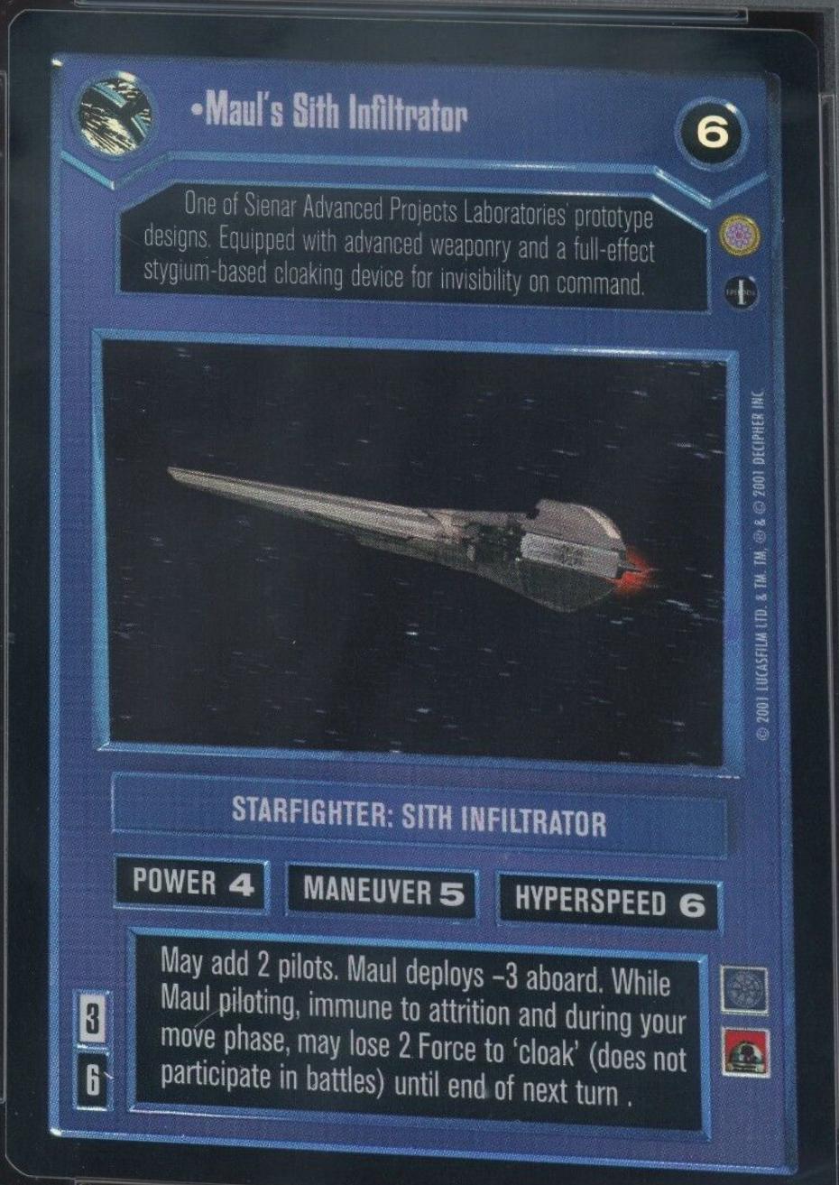 Maul's Sith Infiltrator [Foil] Star Wars CCG Reflections III