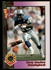 Barry Sanders [Gold] Football Cards 1992 Wild Card Field Force Prices