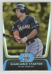 Giancarlo Stanton [Gold] #32 Baseball Cards 2012 Bowman Platinum Prices