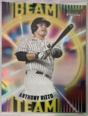 Anthony Rizzo [Gold] Baseball Cards 2022 Stadium Club Chrome Beam Team Prices
