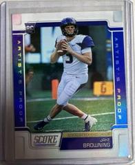 Jake Browning [Artist's Proof] #416 Football Cards 2019 Panini Score Prices
