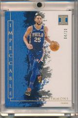 Ben Simmons [Holo Gold] #14 Basketball Cards 2019 Panini Impeccable Prices