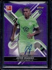 Aster Vranckx [Purple] Soccer Cards 2021 Topps Finest Bundesliga Autographs Prices