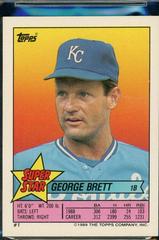 George Brett, N. Ryan, F. Tanana Baseball Cards 1989 Topps Stickercard Prices