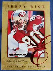 Jerry Rice [Gold Promo] #10 Football Cards 1997 Panini Donruss Elite Prices
