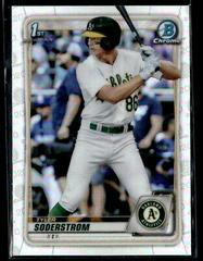 Tyler Soderstrom [Refractor] Baseball Cards 2020 Bowman Draft Chrome Prices