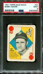 Bobby Doerr #37 Baseball Cards 1951 Topps Blue Back Prices