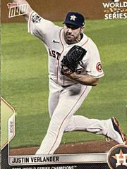 Justin Verlander #WS-2 Baseball Cards 2022 Topps Now World Series Champions Prices