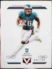 Miles Sanders [Red] #V-20 Football Cards 2019 Panini Chronicles Vertex Prices