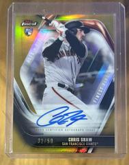 Chris Shaw [Gold Refractor] Baseball Cards 2019 Topps Finest Firsts Autographs Prices