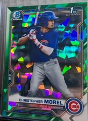 Christopher Morel [Green Refractor] Baseball Cards 2021 Bowman Sapphire Prices
