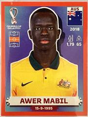 Awer Mabil #AUS14 Soccer Cards 2022 Panini World Cup Qatar Stickers Prices