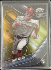 Matt McLain [Gold] #10 Baseball Cards 2023 Topps Chrome Black Prices