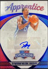 De'Anthony Melton [Blue] #APP-DEM Basketball Cards 2021 Panini Chronicles Apprentice Signatures Prices