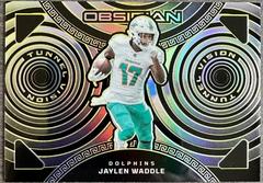 Jaylen Waddle [Yellow Electric Etch] #19 Football Cards 2023 Panini Obsidian Tunnel Vision Prices