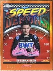 Esteban Ocon [Orange Refractor] #SD-EO Racing Cards 2023 Topps Chrome Formula 1 Speed Demons Prices