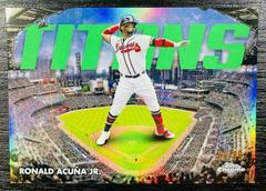 Ronald Acuna Jr. [Green] #CT-5 Baseball Cards 2023 Topps Chrome Titans Prices
