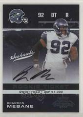 Brandon Mebane [Autograph] #117 Football Cards 2007 Playoff Contenders Prices