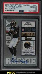 Dominique Curry [Autograph] #130 Football Cards 2010 Playoff Contenders Prices