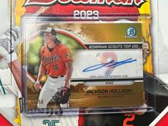 Jackson Holliday [Autograph Gold] #BTP-9 Baseball Cards 2023 Bowman Scouts Top 100 Prices