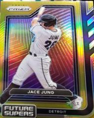 Jace Jung [Gold] Baseball Cards 2023 Panini Prizm Future Supers Prices