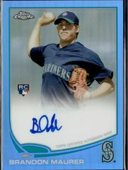 Brandon Maurer [Blue Refractor] #102 Baseball Cards 2013 Topps Chrome Rookie Autograph Prices
