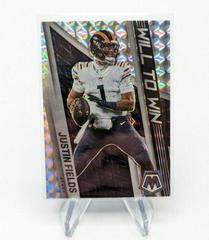 Justin Fields [Mosaic] #WW-14 Football Cards 2022 Panini Mosaic Will to Win Prices
