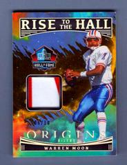 Warren Moon [Gold] Football Cards 2022 Panini Origins Rise to the Hall Prices