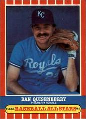 Dan Quisenberry #33 Baseball Cards 1987 Fleer Baseball All Stars Prices