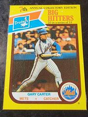 Gary Carter [Hand Cut] #20 Baseball Cards 1987 Drake's Prices