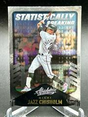 Jazz Chisholm #SS-14 Baseball Cards 2022 Panini Absolute Statistically Speaking Prices