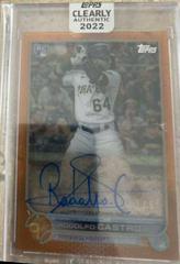 Rodolfo Castro [Orange] #CAA-RCA Baseball Cards 2022 Topps Clearly Authentic Autographs Prices