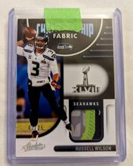 Russell Wilson [Silver] #CF-6 Football Cards 2022 Panini Absolute Championship Fabric Prices