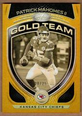 Patrick Mahomes II [Gold] #GT-2 Football Cards 2021 Panini Certified Gold Team Prices