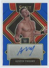Austin Theory [Blue Prizm] #SG-ATH Wrestling Cards 2022 Panini Select WWE Signatures Prices