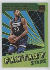 Karl-Anthony Towns [Green Flood] #4 Basketball Cards 2018 Panini Donruss Fantasy Stars Prices