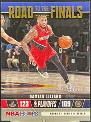 Damian Lillard #4 Basketball Cards 2021 Panini Hoops Road to the Finals Prices