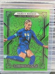 Trinity Rodman [Neon Green Flood] #200 Soccer Cards 2022 Panini Obsidian Prices