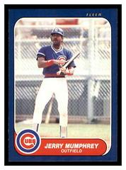 Jerry Mumphrey #U-79 Baseball Cards 1986 Fleer Update Prices