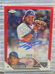Mike Piazza [Red] Baseball Cards 2023 Topps Chrome Legends Autograph Refractors Prices