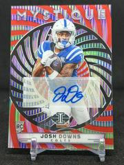 Josh Downs [Red] #21 Football Cards 2023 Panini Illusions Mystique Autograph Prices