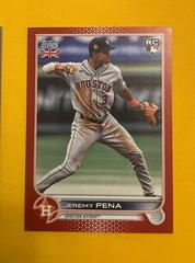 Jeremy Pena [Red] #81 Baseball Cards 2022 Topps UK Edition Prices