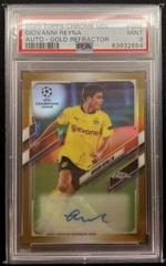 Giovanni Reyna [Gold Refractor] Soccer Cards 2020 Topps Chrome UEFA Champions League Autographs Prices