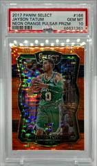 Jayson Tatum [Neon Orange Pulsar Prizm] #166 Basketball Cards 2017 Panini Select Prices
