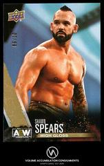 Shawn Spears [High Gloss] #3 Wrestling Cards 2021 Upper Deck AEW Prices